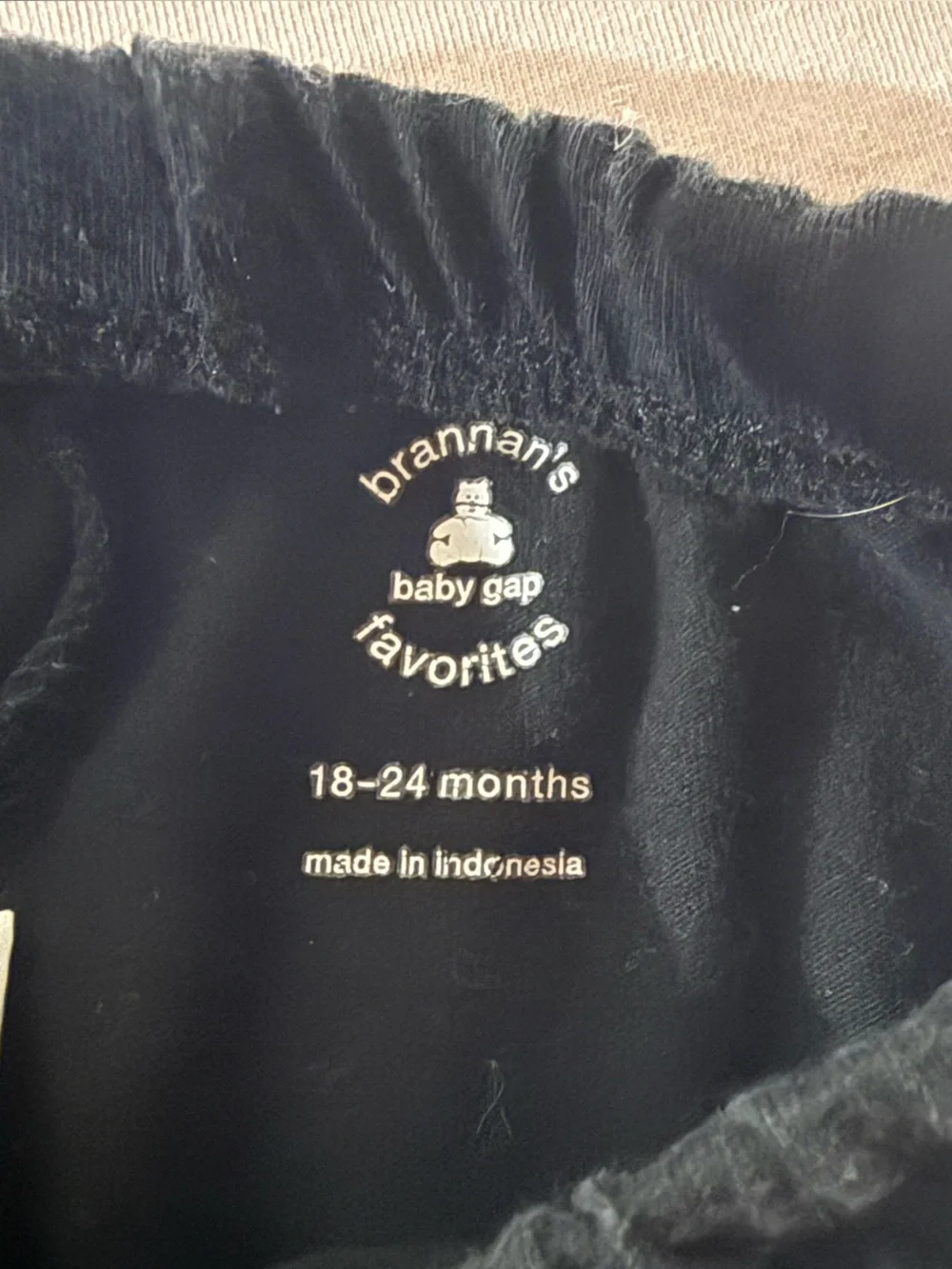Baby gap black baby keggings 18-24 months -l